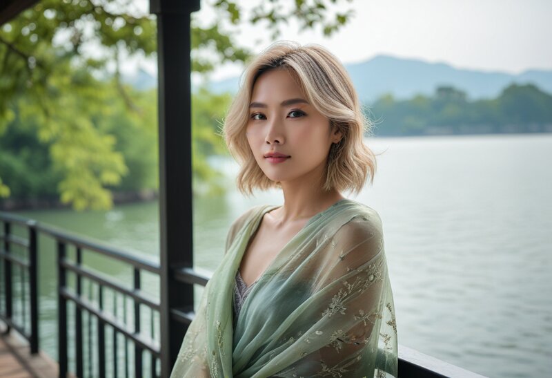 晚风与她海报